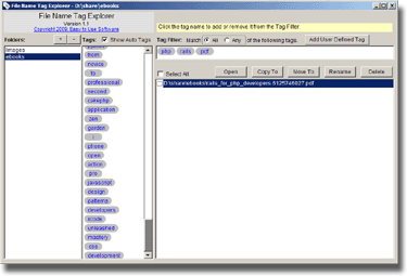 File Name Tag Explorer File Name Tag Explorer