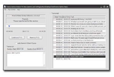 Transcription Helper